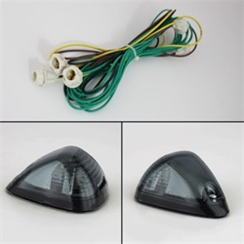 xTune Ford SuperDuty F250-F250 99-15 Amber LED Cab Roof lights - Smoke ACC-LED-FDSD99-CR-SM Sidemarkers & Indicators SPYDER