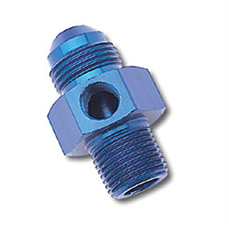 Russell Performance -6 AN Flare to 3/8in Pipe Pressure Adapter (Blue) Fittings Russell