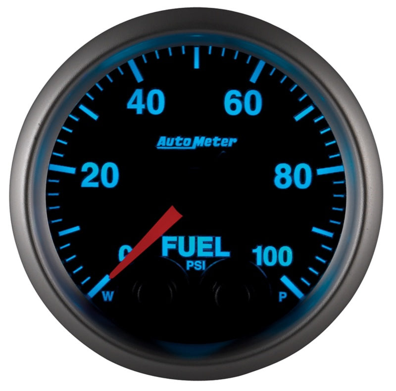 Autometer Elite 52mm 0-100 PSI Fuel Pressure Peak & Warn w/ Electronic Control Gauge Gauges AutoMeter