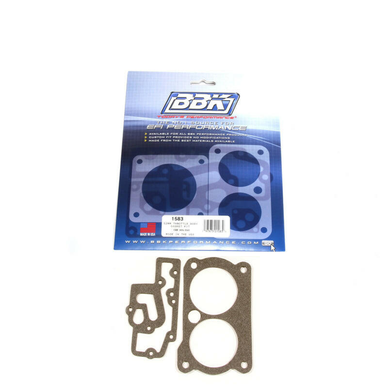 BBK 85-97 GM 305350 LT1 Twin 52mm Throttle Body Gasket Kit Air Intake Components BBK