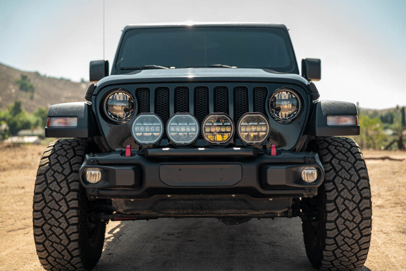DV8 Offroad 2018-2025 Wrangler JL Push Bar for Mopar Rubicon Steel Bumper Light Bars & Cubes DV8 Offroad
