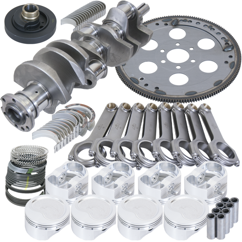 Eagle Oldsmobile 45 4.500in Crank 7.100in H-Beam -15cc Inv Dome 4.165in Pistons Balanced Assembly Rotating Assemblies Eagle