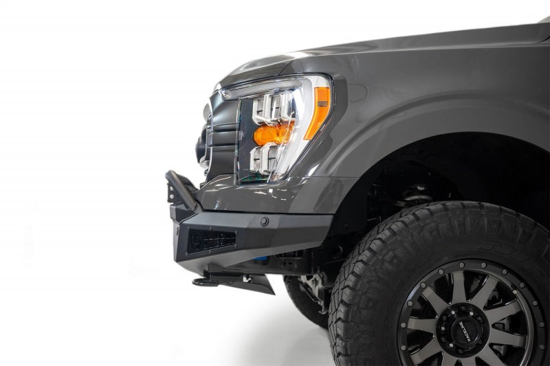 Addictive Desert Designs 2021 Ford F-150 HoneyBadger Front Bumper w/o Top Hoop Bumpers - Steel Addictive Desert Designs
