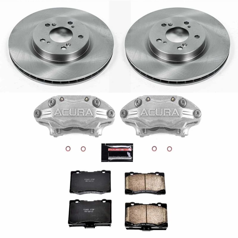 Power Stop 05-12 Acura RL Front Autospecialty Brake Kit w/Calipers Brake Kits - OE PowerStop