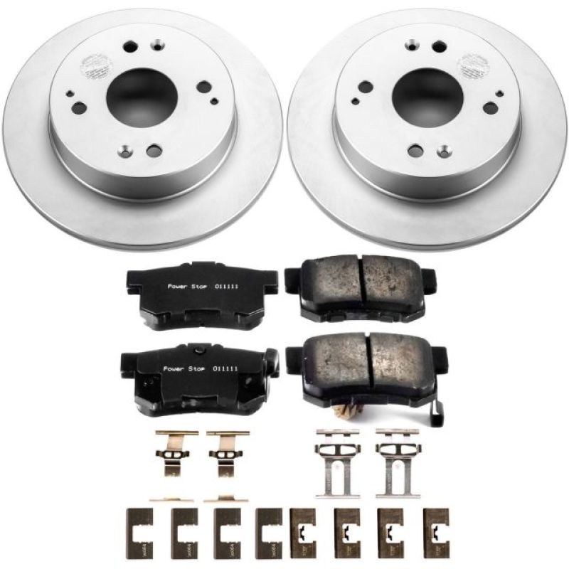 Power Stop 1997 Acura CL Rear Z17 Evolution Geomet Coated Brake Kit Brake Kits - Performance Blank PowerStop