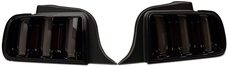 Raxiom 05-09 Ford Mustang Vector V2 LED Tail Lights- Black Housing (Smoked Lens) Tail Lights Raxiom