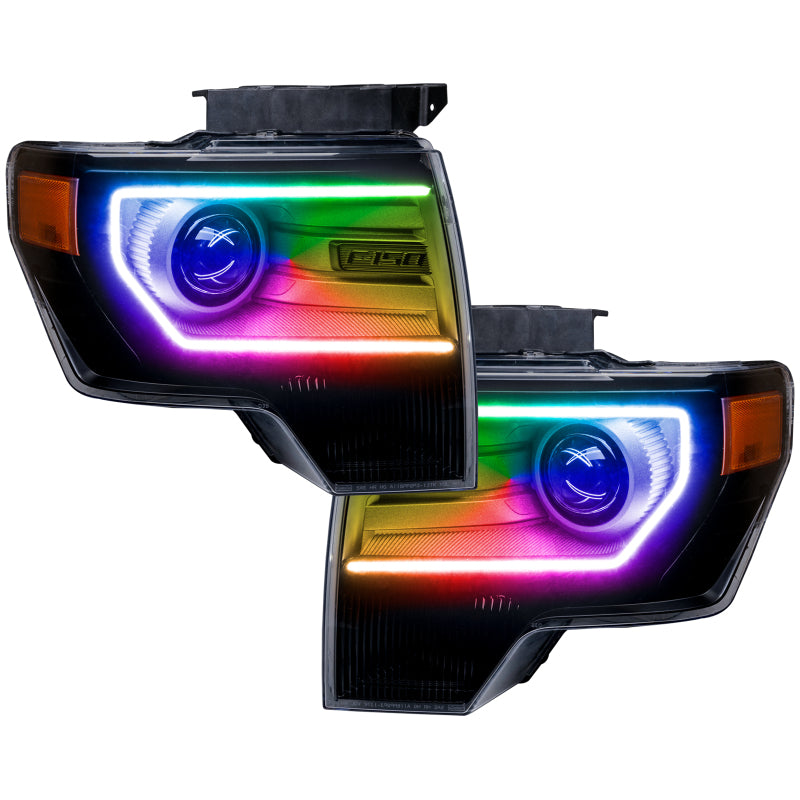 Oracle Ford F-150/Raptor 09-14 Perimeter Halo Kit - ColorSHIFT w/ BC1 Controller Headlights ORACLE Lighting