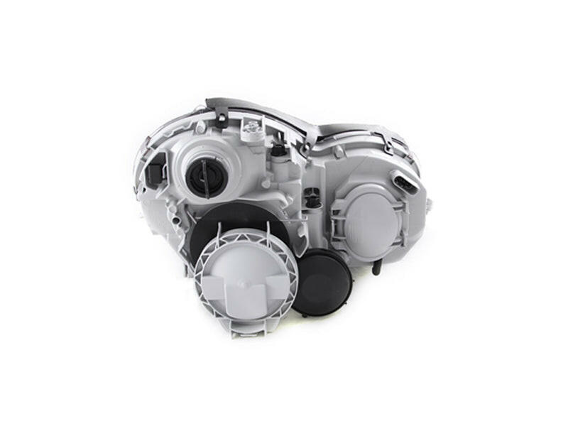ANZO 2001-2007 Mercedes Benz C Class W203 Projector Headlights Black Headlights ANZO