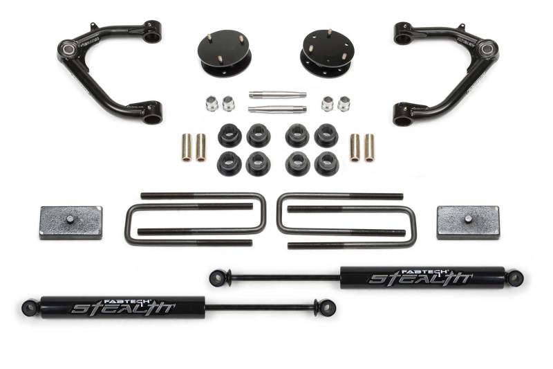 Fabtech 19-21 GM C/K1500 P/U 3in Uniball UCA Sys w/Stealth Lift Kits Fabtech