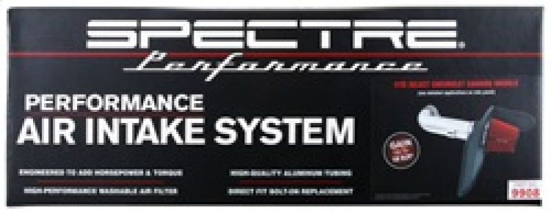 Spectre 10-12 Chevy Camaro V8-6.2L F/I Air Intake Kit - Clear Anodized w/Red Filter Cold Air Intakes Spectre
