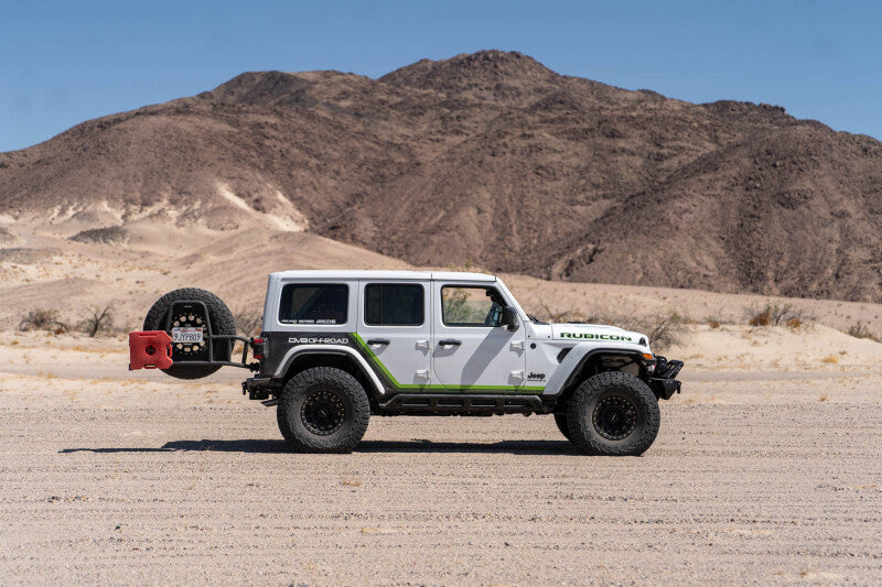 DV8 18-25 Jeep Wrangler JL Body Mounted Tire Carrier Chase Racks DV8 Offroad