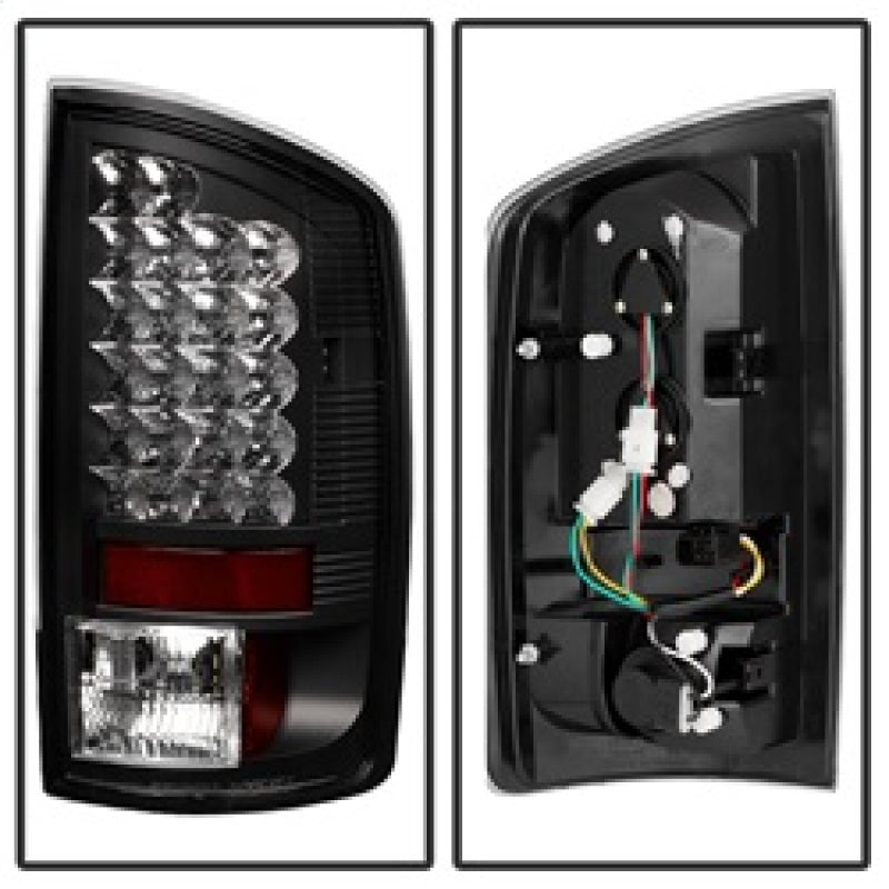 Spyder Dodge Ram 02-06 1500/Ram 2500/3500 03-06 LED Tail Light Black ALT-YD-DRAM02-LED-BK Tail Lights SPYDER