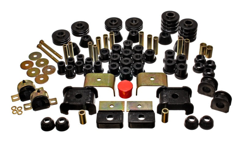 Energy Suspension 73-80 Chevy/GMC 4WD (W/ Stock Front Springs) Black Hyper-flex Master Bushing Set Bushings - Full Vehicle Kits Energy Suspension