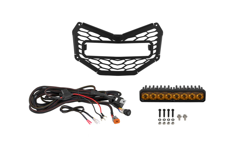 Diode Dynamics 17-26 Can Am Maverick X3 SS10 Grille Sport Yellow Combo Light Bars & Cubes Diode Dynamics