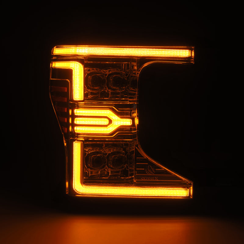 AlphaRex 20-22 Ford F-250/350/450/550 SD NOVA-Series LED Proj Headlights Chrome w/SS & SBDRL Headlights AlphaRex