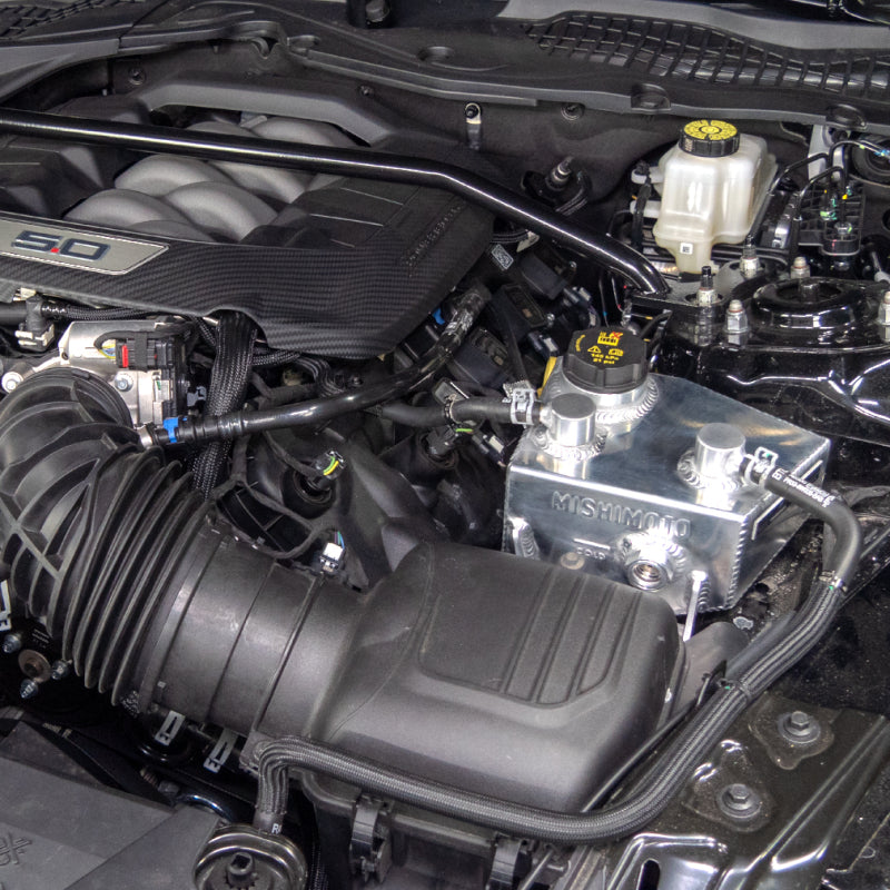 Mishimoto 2024+ Ford Mustang V8/2.3L EcoBoost Expansion Tank - Polished Coolant Reservoirs Mishimoto