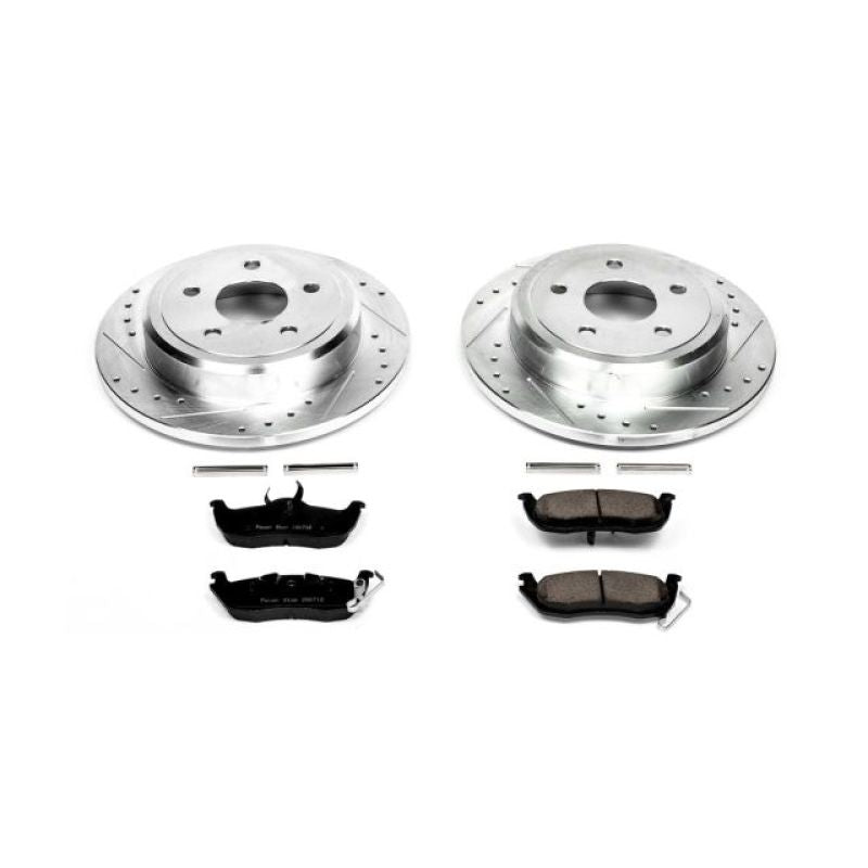 Power Stop 06-10 Jeep Commander Rear Z23 Evolution Sport Brake Kit Brake Kits - Performance D&S PowerStop