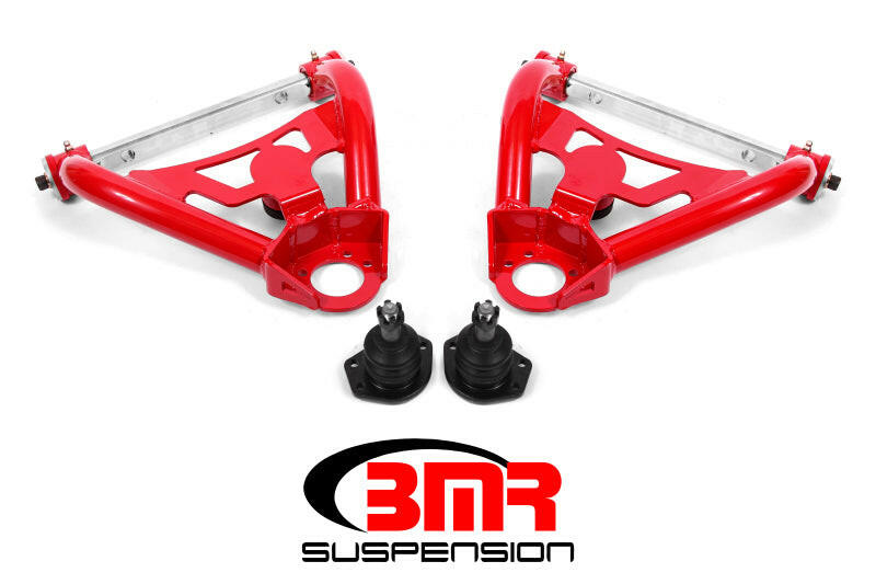 BMR 64-72 A-Body Upper Non-Adj. A-Arms w/ Stock Spindles (Polyurethane) - Red Control Arms BMR Suspension