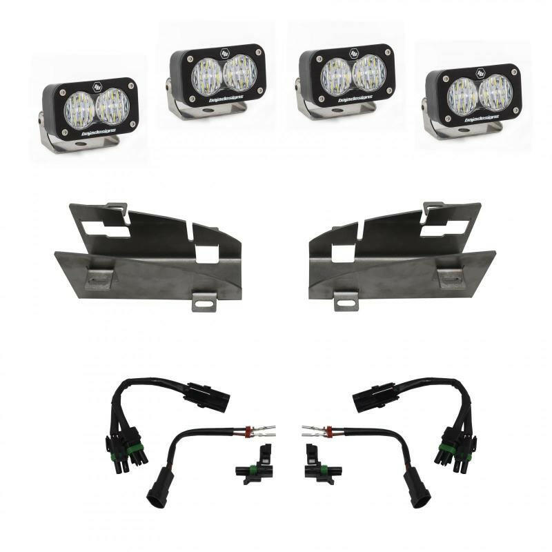 Baja Designs 2019+ Dodge Ram Rebel 1500 S2 Dual Fog Pocket Kit Fog Lights Baja Designs