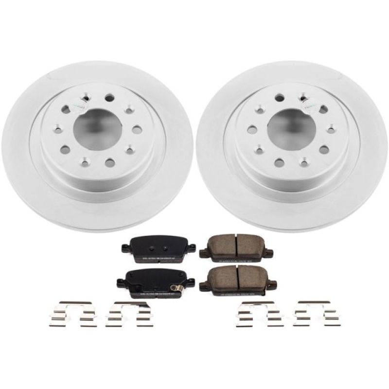 Power Stop 16-18 Chevrolet Malibu Rear Z17 Evolution Geomet Coated Brake Kit Brake Kits - Performance Blank PowerStop