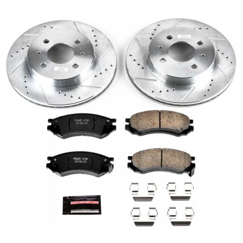 Power Stop 91-92 Saturn SC Front Z23 Evolution Sport Brake Kit Brake Kits - Performance D&S PowerStop