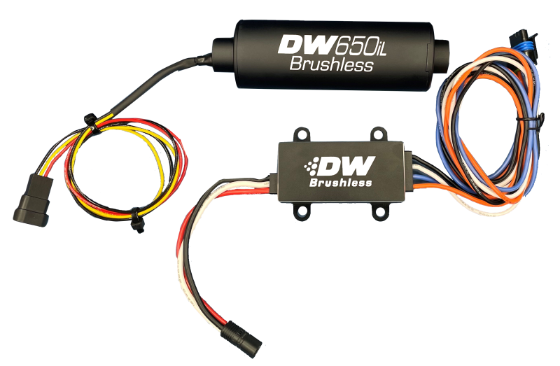 DeatschWerks DW650iL Series 650LPH In-Line External Fuel Pump w/ Single/Dual-Speed Controller Fuel Pumps DeatschWerks