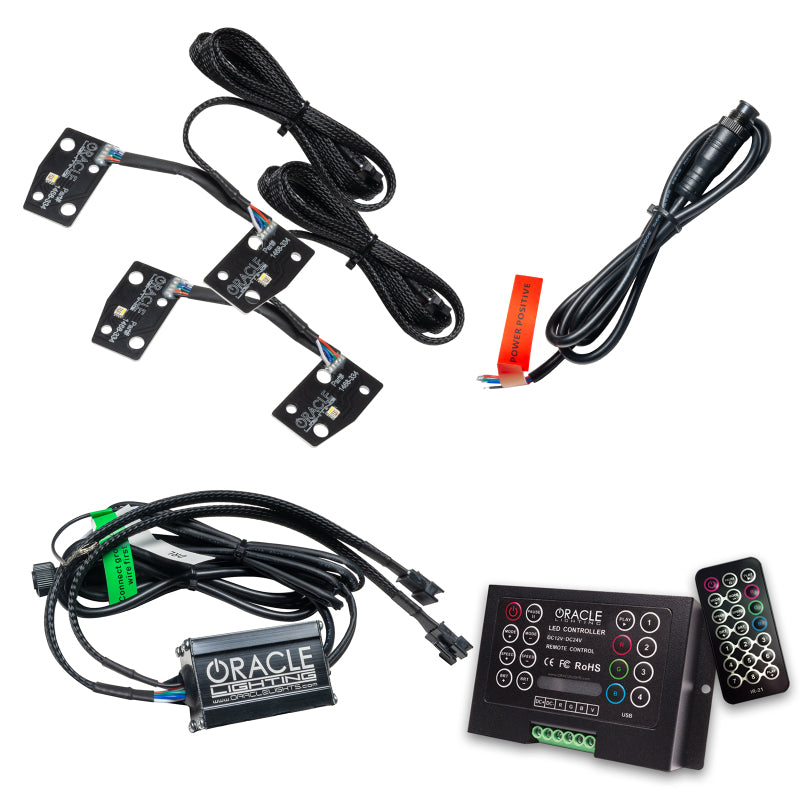 Oracle 2021 Ford Bronco DRL Upgrade w/ Halo Kit - ColorSHIFT w/ 2.0 Controller Headlights ORACLE Lighting