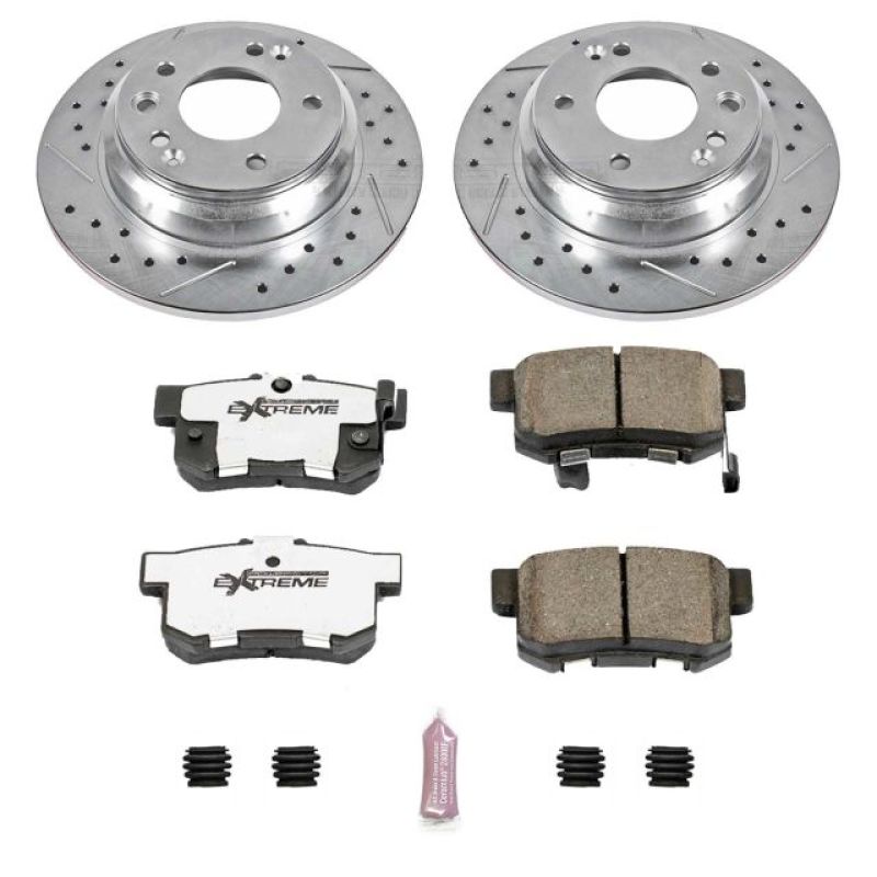 Power Stop 99-01 Acura RL Rear Z26 Street Warrior Brake Kit Brake Kits - Performance D&S PowerStop
