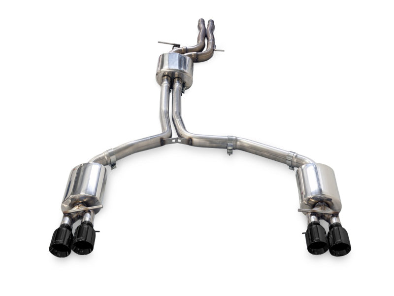 AWE Tuning Audi C7.5 A7 3.0T Touring Edition Exhaust - Quad Outlet Diamond Black Tips Catback AWE Tuning