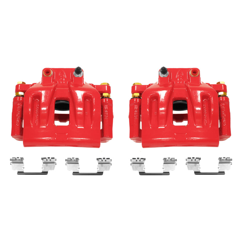 Power Stop 12-17 Chrysler 300 Front Red Calipers w/Brackets - Pair Brake Calipers - Perf PowerStop