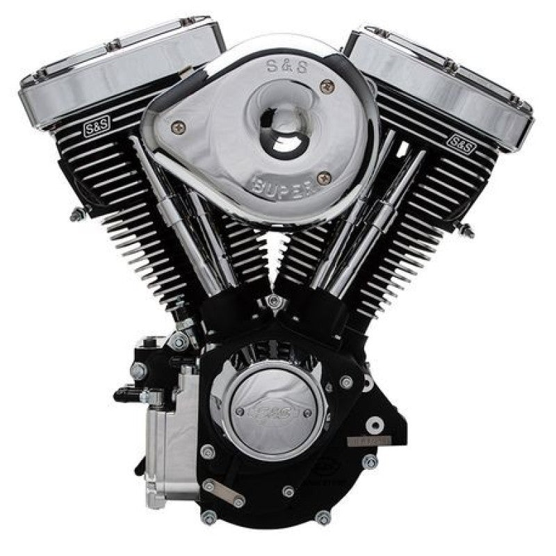 S&S Cycle 84-98 Carbureted Non-Catalyst BT V80R Complete Assembled Engine - Black Finish Engines S&S Cycle