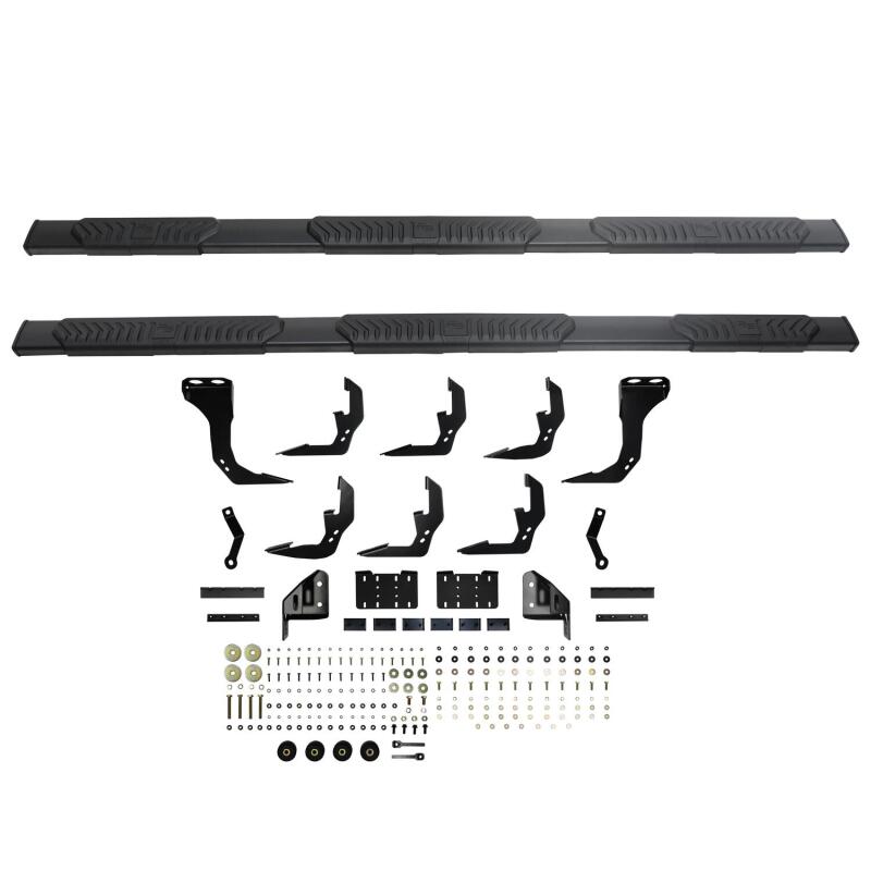 Westin 2019 Chevrolet Silverado/Sierra 1500 Crew Cab (6.5ft) R5 Modular Nerf Step Bars - Black Nerf Bars Westin