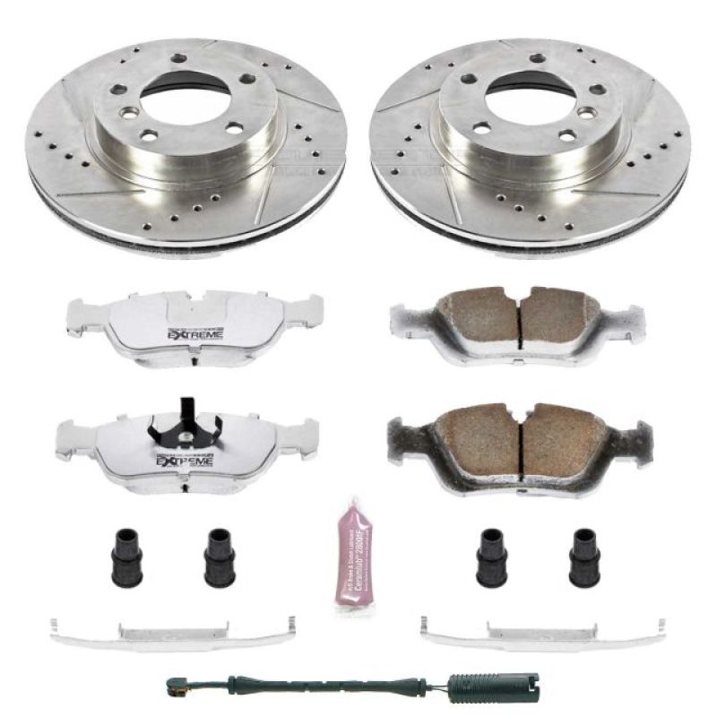 Power Stop 92-98 BMW 318i Front Z26 Street Warrior Brake Kit Brake Kits - Performance D&S PowerStop
