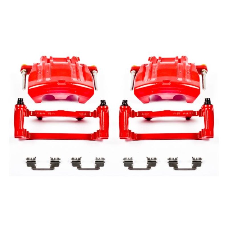 Power Stop 2012 Chrysler 300 Front Red Calipers w/Brackets - Pair Brake Calipers - Perf PowerStop