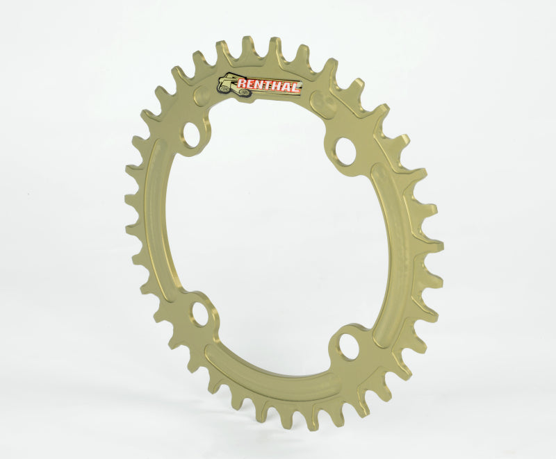 Renthal 1XR Chainring 96 mm. BCD 36T - Hard Anodized Aluminum Gold Sprockets Renthal