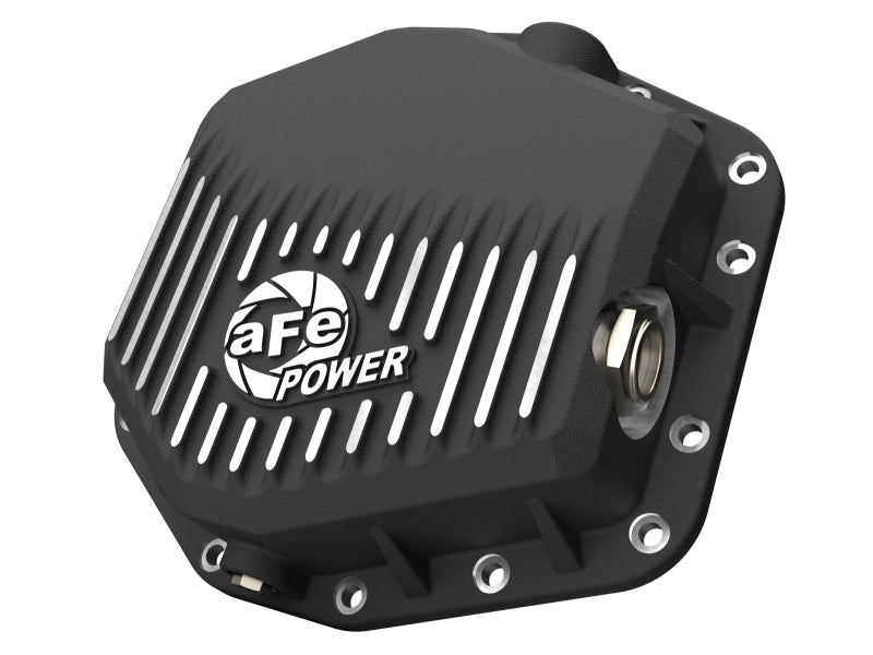 aFe Ford Bronco Raptor 22-25 V6-3.0L POWER Pro Series Rear Differential Cover Black w/ Machined Fins Diff Covers aFe
