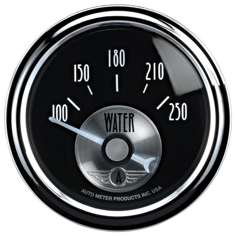Autometer Prestige Series 52mm 100-250 Deg F Short Sweep Electronic Water Temperature Gauge Gauges AutoMeter