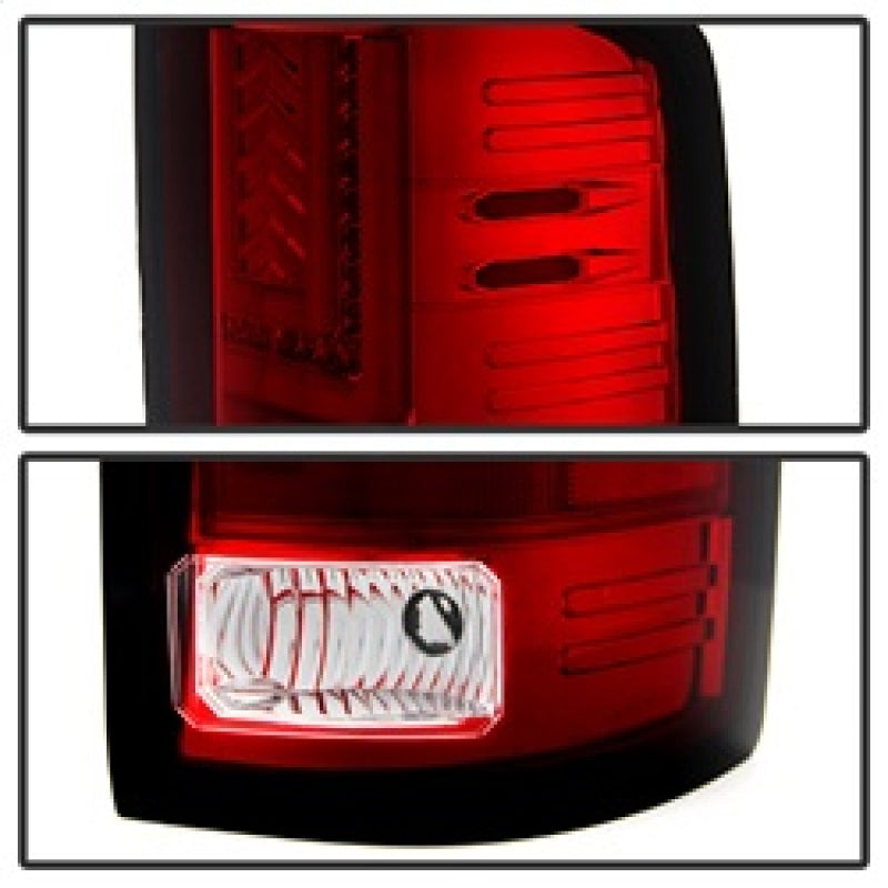 Spyder GMC Sierra 14-16 LED Tail Lights Red Clear ALT-YD-GS14-LBLED-RC Tail Lights SPYDER