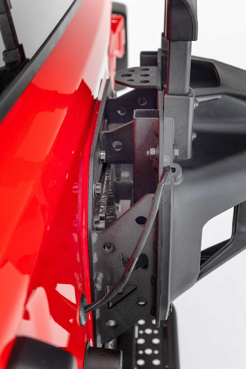 Go Rhino 18-20 Jeep Wrangler JL/JLU Rockline Spare Tire Relocation Bumpers - Steel Go Rhino