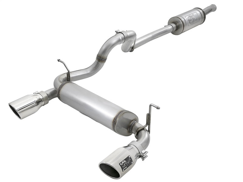 aFe Rebel Series 2.5in 409 SS Cat-Back Exhaust w/ Polished Tips 2018+ Jeep Wrangler (JL) V6 3.6L Catback aFe