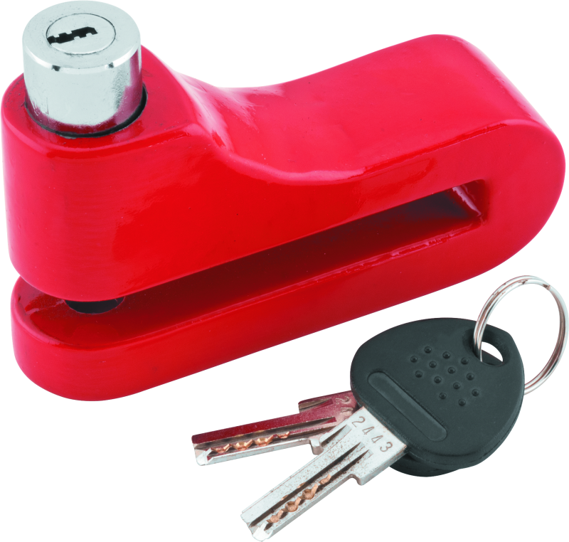 Bully Lock Disc Lock 10mm - Red Security Locks BikeMaster