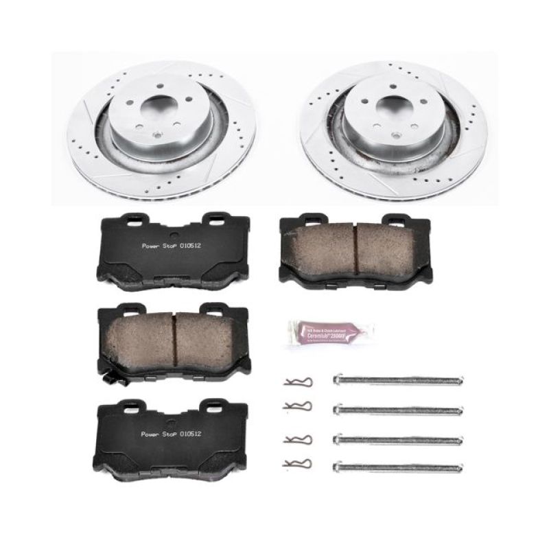 Power Stop 08-13 Infiniti G37 Rear Z23 Evolution Sport Brake Kit Brake Kits - Performance D&S PowerStop