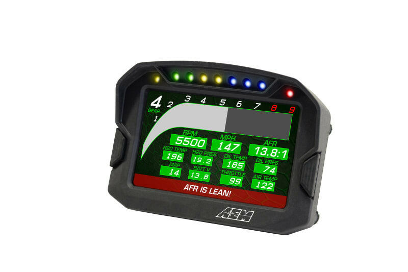 AEM CD-5G Carbon Digital Dash Display w/ Interal 10Hz GPS & Antenna Gauges AEM