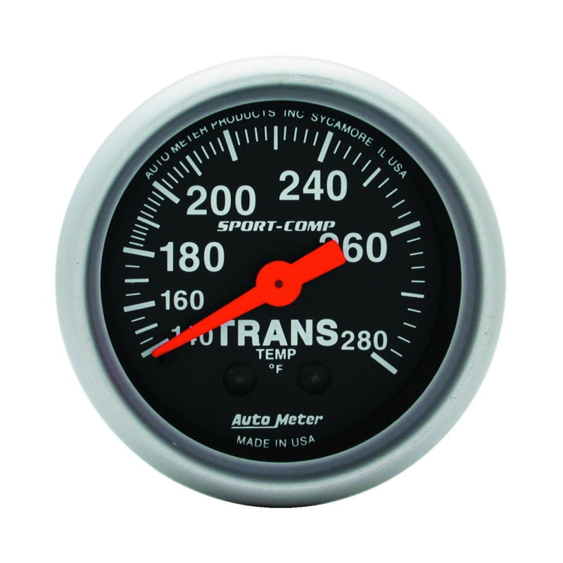 Autometer Sport Comp 140-280F Trans Temp Gauge Gauges AutoMeter