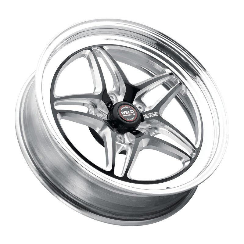Weld S81 18x7 / 5x4.75 BP / 5.2in. BS Black Wheel (Med Pad) Wheels - Forged Weld