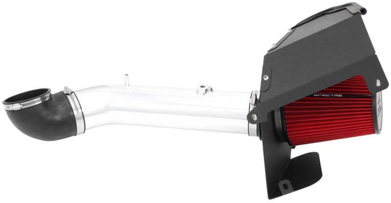 Spectre 11-13 GM 2500HD/3500HD V8-6.0L F/I Air Intake Kit - Polished w/Red Filter Cold Air Intakes Spectre