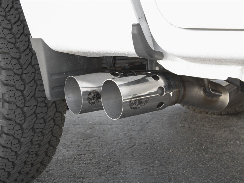aFe Rebel Series DPF-Back 3in Side Exit SS Exhaust w/ IC Polished Tips 2016 GM Colorado/Canyon 2.8L DPF Back aFe