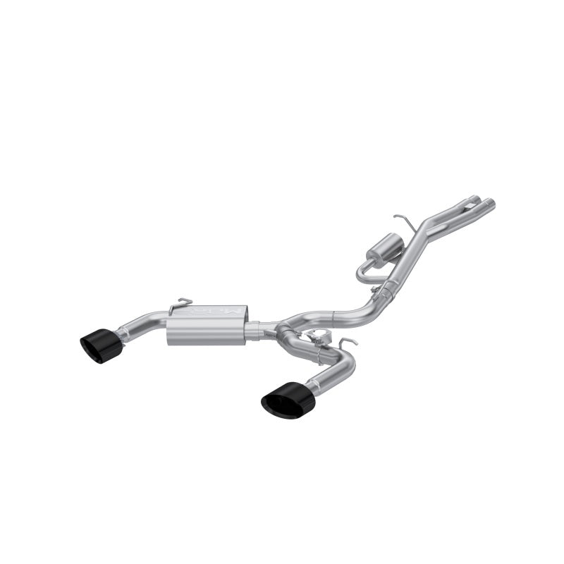MBRP 17-20 Audi RS3 2.5T T304 SS 3in Cat-Back Dual Split Rear w/ Oval Black Chrome Tips Axle Back MBRP