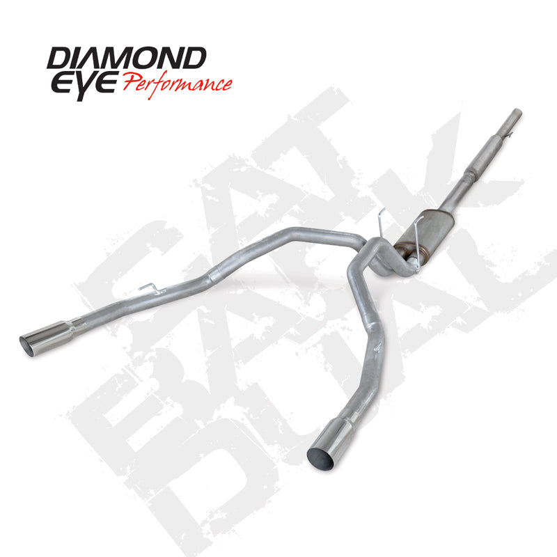 Diamond Eye KIT 3in Catback DUAL AL: DODGE 1500 2009-12 HEMI Catback Diamond Eye Performance