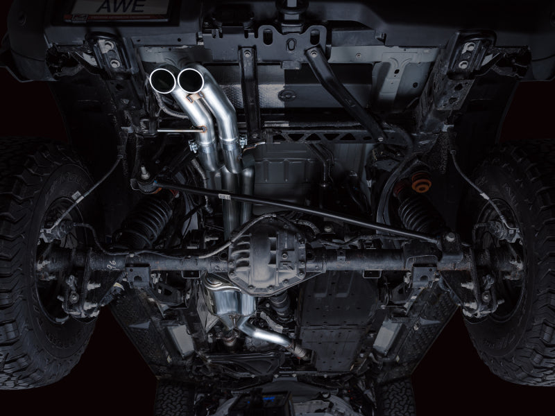 AWE Tuning 22-24 Ford Bronco Raptor 4WD Dual BashGuards Cat-Back SwitchPath Exhaust (No Tips) Catback AWE Tuning